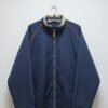 Navy Windbreaker with Beige Collar