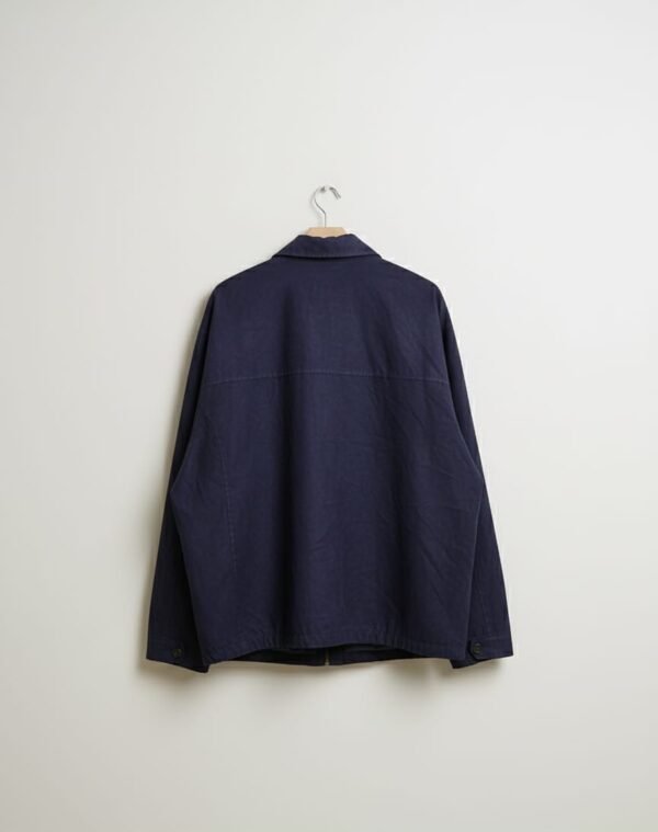 Classic Navy Blue Collared Jacket