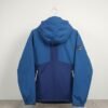 Blue Two-Tone Hooded Jacket