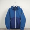 Blue Two-Tone Hooded Jacket